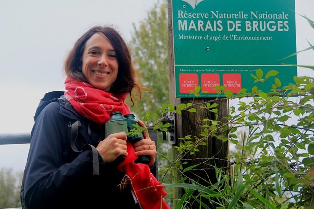 Fleur explore la Réserve Naturelle des marais de Bruges