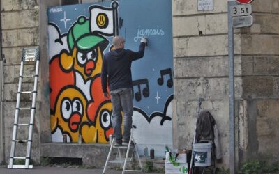 Street art Bordeaux : la street interview de Monsieur Poulet