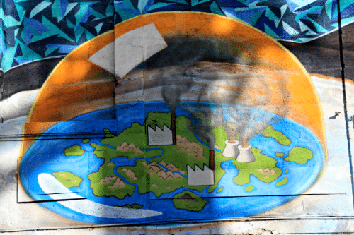 L'etat-de-notre-planete-fresque-Bordeaux Street art Saint-Nicolas