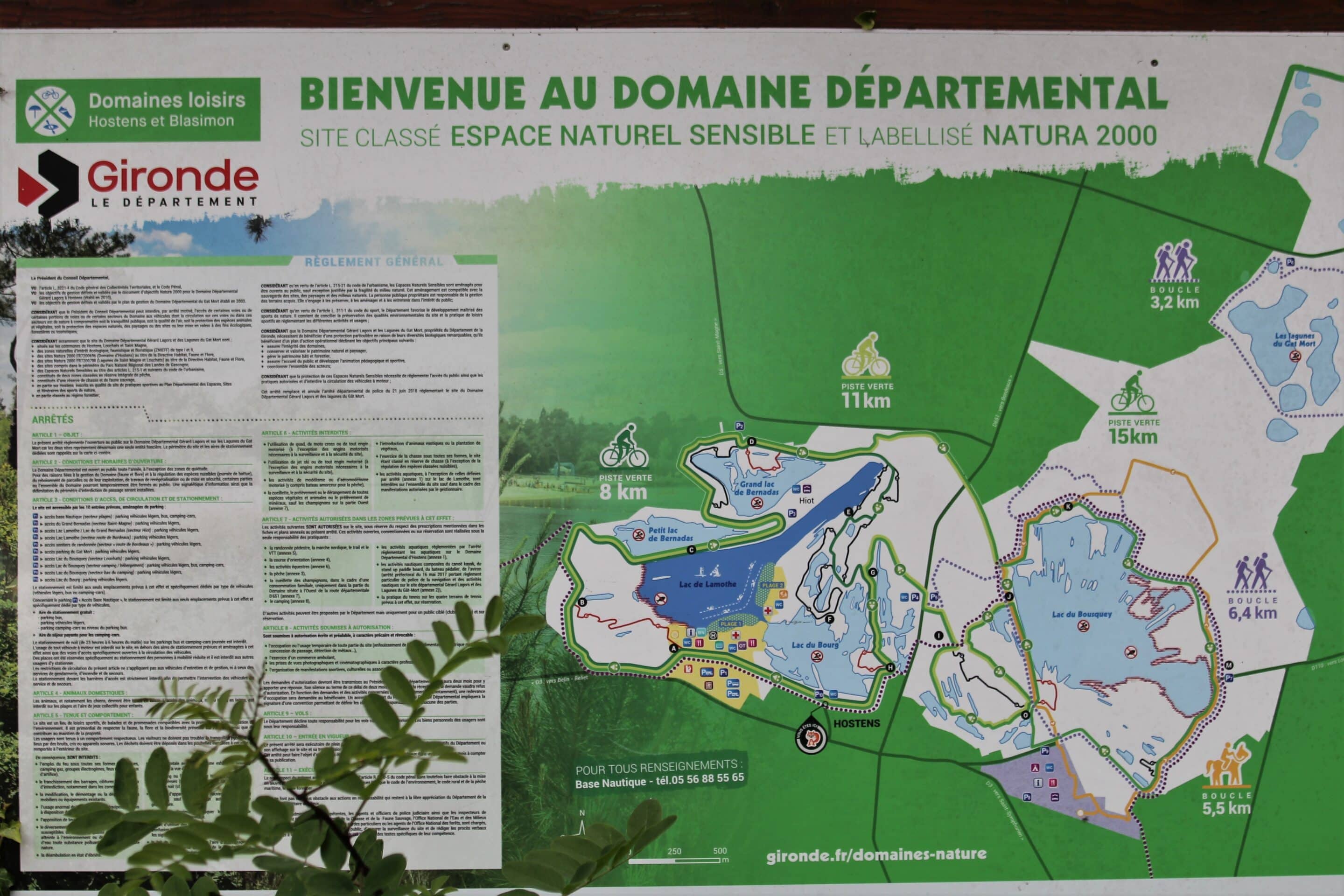 Carte d'Hostens