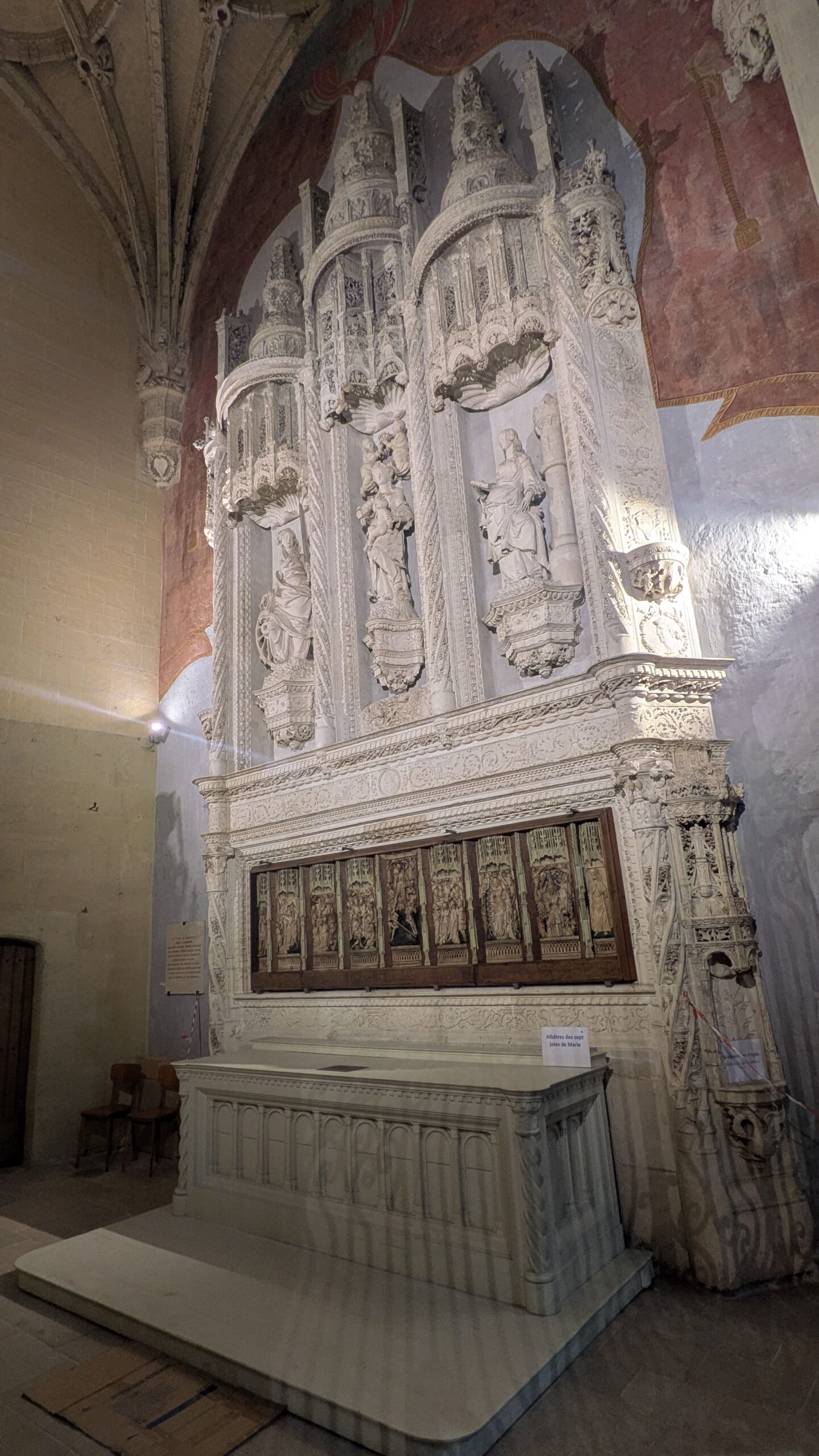 Albâtres de Nottingham bas relief du retable